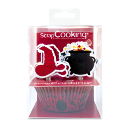 SET CPSULAS PARA CUPCAKES + TOPPERS SCRAPCOOKING - HALLOWEEN