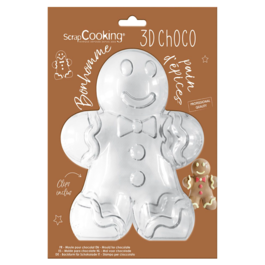 MOLDE DE CHOCOLATE SCRAPCOOKING (3D) - BONECO DE GENGIBRE