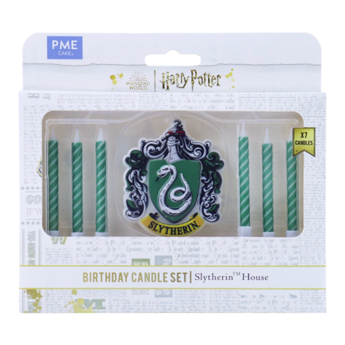 CONJUNTO DE VELAS DE ANIVERSRIO "HARRY POTTER" PME - SLYTHERIN