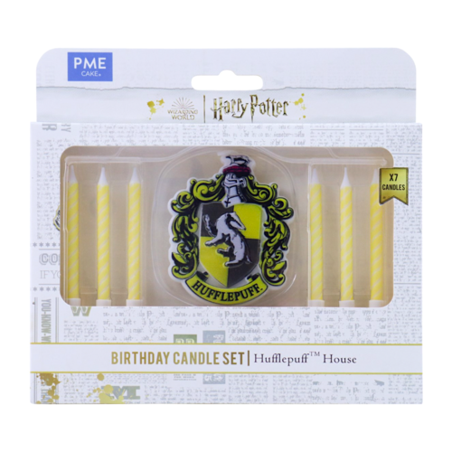 CONJUNTO DE VELAS DE ANIVERSRIO "HARRY POTTER" PME - HUFFLEPUFF