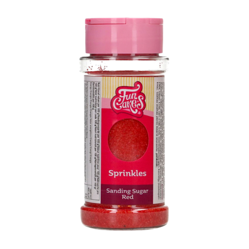 GRO FINO DE ACAR "SANDING SUGAR" FUNCAKES - VERMELHO (80 G)