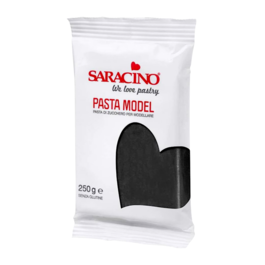 PASTA DE MODELAR SARACINO - PRETO 250 G