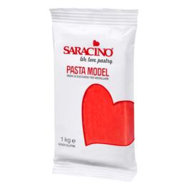 PASTA DE MODELAR SARACINO - VERMELHO 1 KG