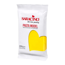 PASTA DE MODELAR SARACINO - AMARELO 250 G