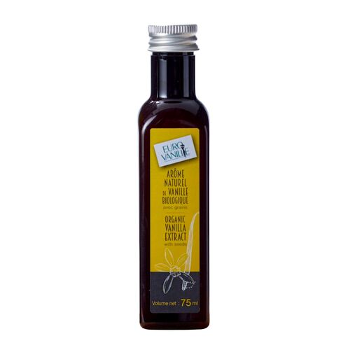 EXTRACTO DE BAUNILHA DE BOURBON BIOLÓGICO COM SEMENTES (75 ML) - EUROVANILLE