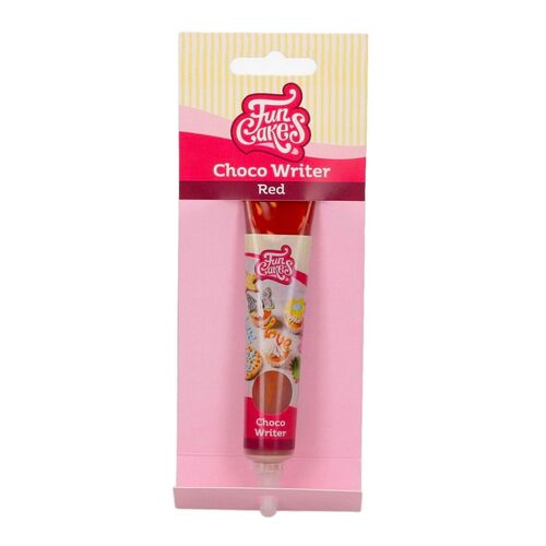 TUBO “CHOCO WRITER” FUNCAKES  - VERMELHO (25 G)