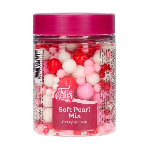 FUNCAKES DE PÉROLAS DE AÇÚCAR SOFT - MIX "CRAZY IN LOVE" (80 G)