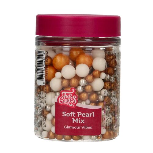 FUNCAKES PÉROLAS DE AÇÚCAR SOFT - MIX "GLAMOR VIBES" (80 G)