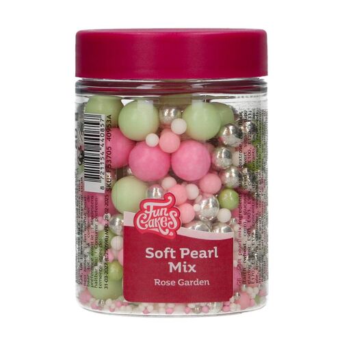 FUNCAKES DE PÉROLAS DE AÇÚCAR SOFT - MIX "ROSE GARDEN" (80 G)
