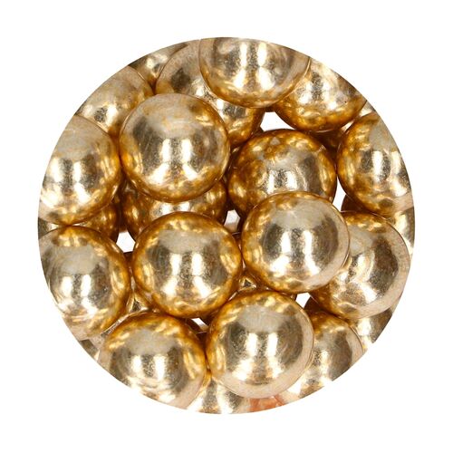 BOLAS CRUJIENTES DE CHOCOLATE FUNCAKES - OURO METÁLICO (130 G)