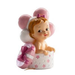 FIGURA PARA BOLO BEB PRESENTE ROSA