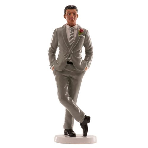 FIGURA PARA BOLO HOMEM TERNO CINZA