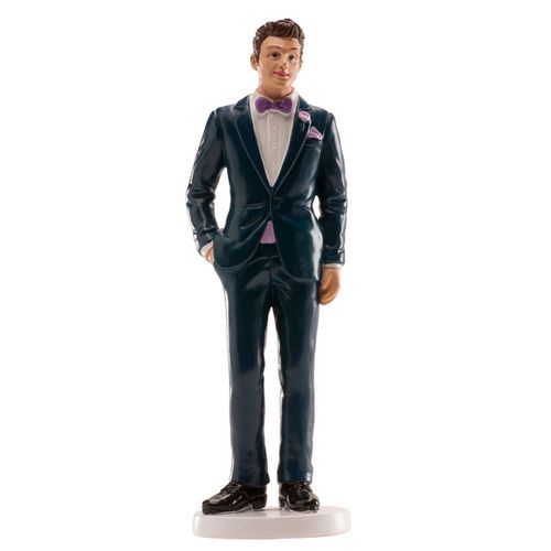 FIGURA PARA BOLO HOMEM TERNO AZUL